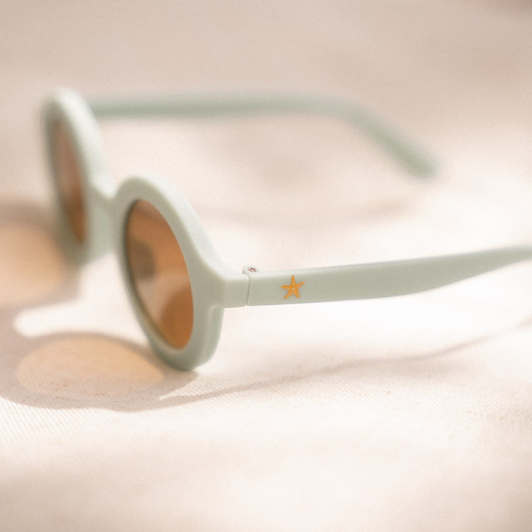 LITTLE DUTCH. Kids Sunglasses Round Sea Green