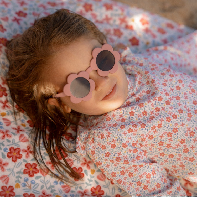 LITTLE DUTCH. Kids Sunglasses Flower Pink