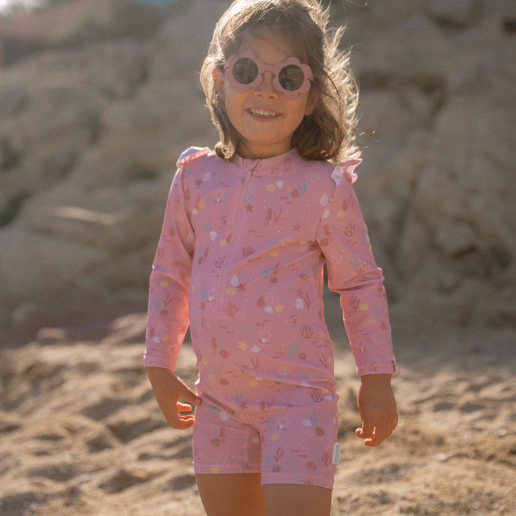 LITTLE DUTCH. Kids Sunglasses Flower Pink
