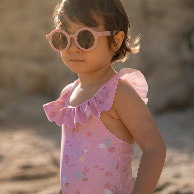 LITTLE DUTCH. Kids Sunglasses Round Light Pink