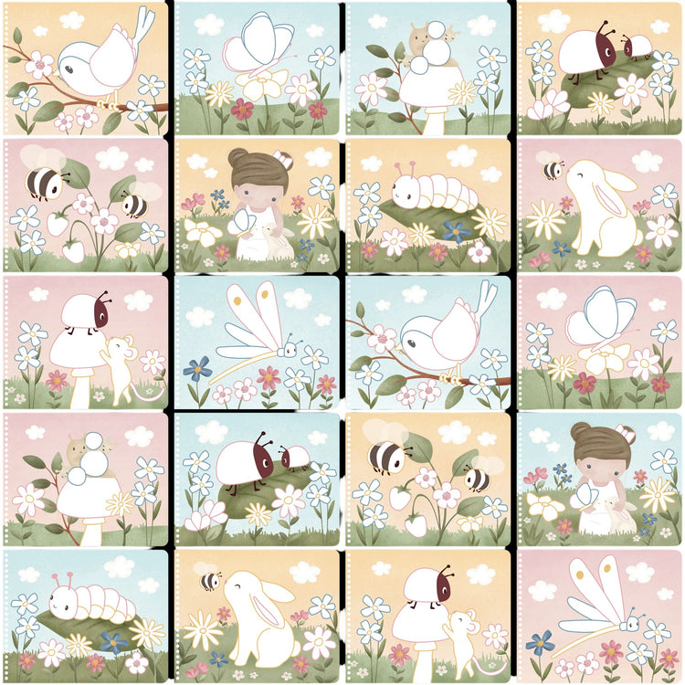 LITTLE DUTCH. Μπλοκ ζωγραφικής με ξυλομπογιές Rosa