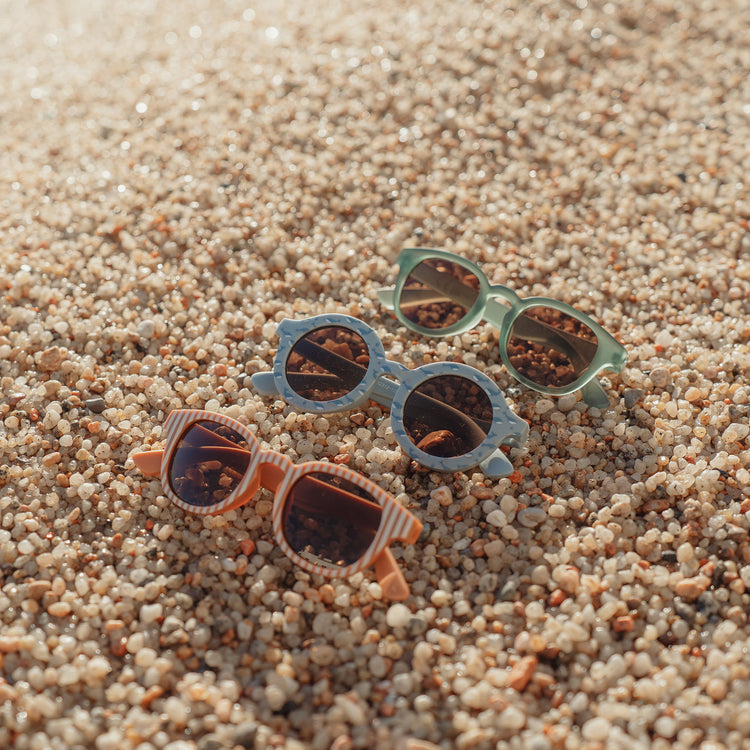 LITTLE DUTCH. Sunglasses Ocean Brown Stripes