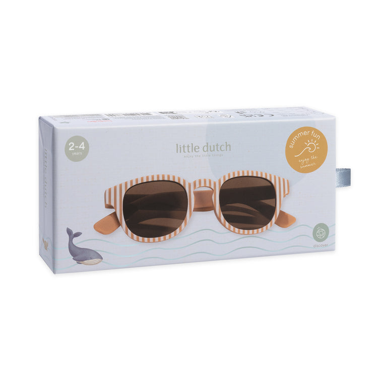 LITTLE DUTCH. Sunglasses Ocean Brown Stripes