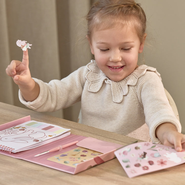 LITTLE DUTCH. Σετ ζωγραφικής με πινέλο Rosa Fairy Garden