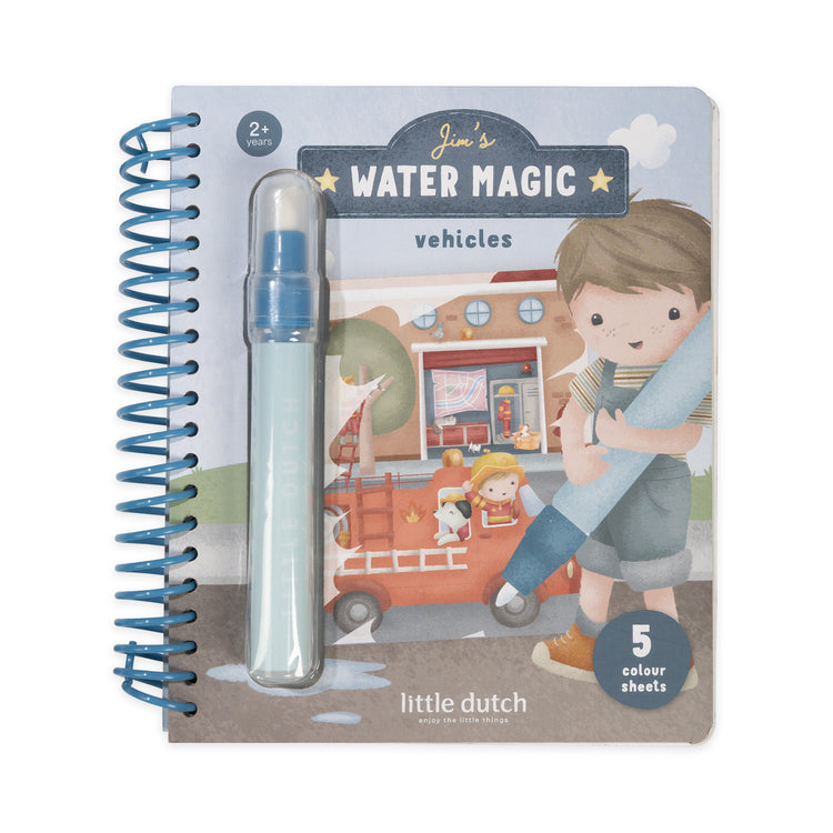 LITTLE DUTCH. Water reveal book Jim Vehicles