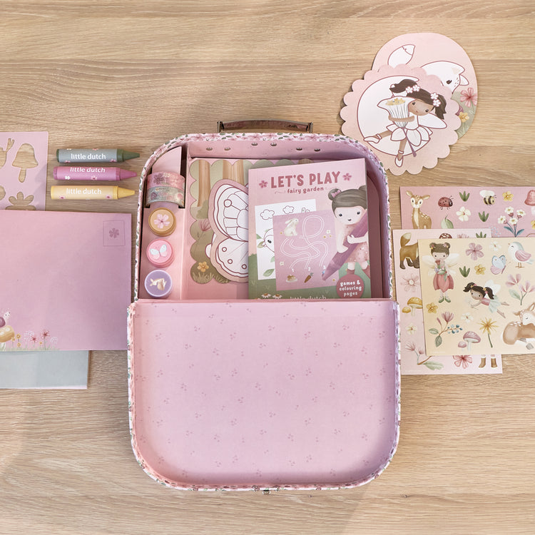 LITTLE DUTCH. Creativity suitcase Rosa Fairy Garden