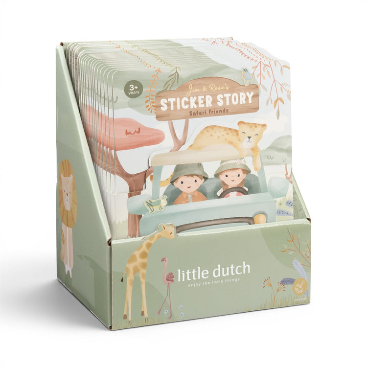LITTLE DUTCH. Σετ με αυτοκόλλητα Safari Friends