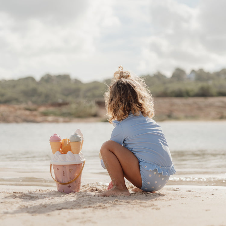 LITTLE DUTCH. Ice Cream Bucket Set Ocean Dreams Pink 14pcs