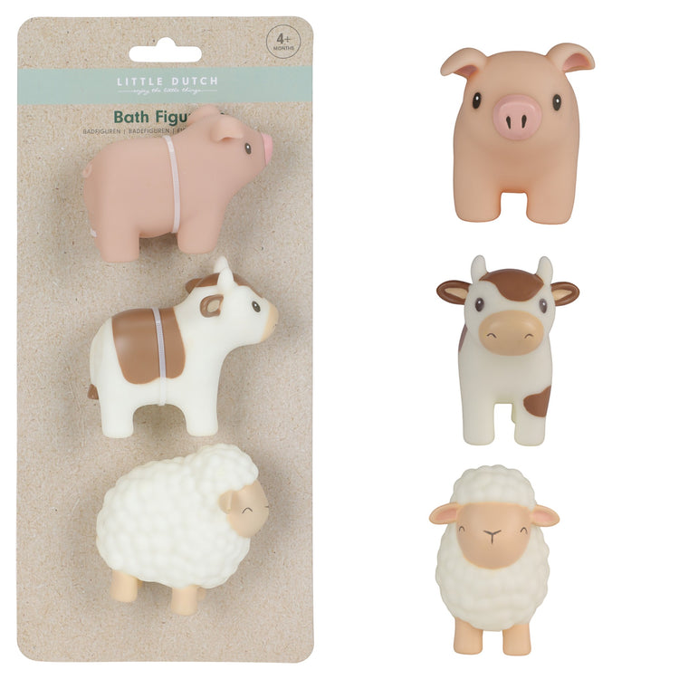 LITTLE DUTCH. Farm Bath Figures Set/3 (NEW)