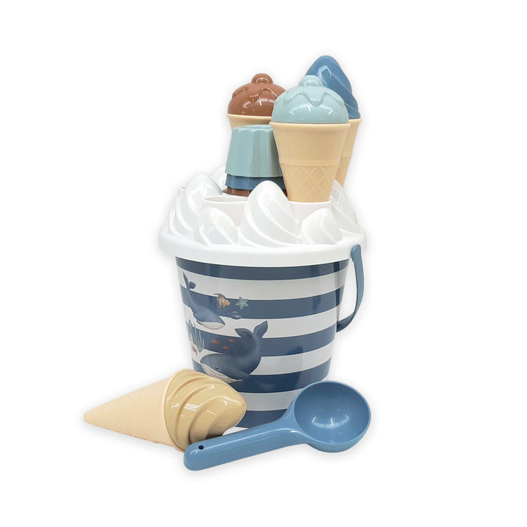 LITTLE DUTCH. Ice Cream Bucket Set Ocean World 14pcs
