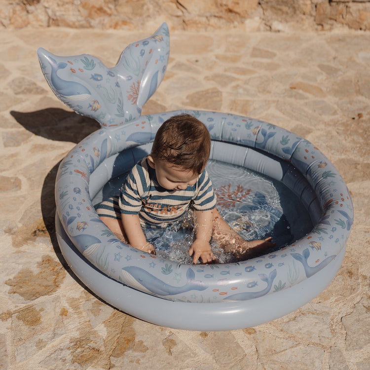 LITTLE DUTCH. Φουσκωτή πισίνα με ουρά φάλαινας Ocean World 80εκ.
