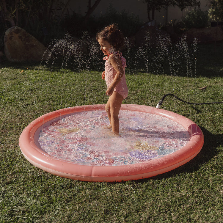 LITTLE DUTCH. Φουσκωτό στρώμα παιχνιδιού Sprinkler Dreamy Mermaid Ροζ 150 εκ.
