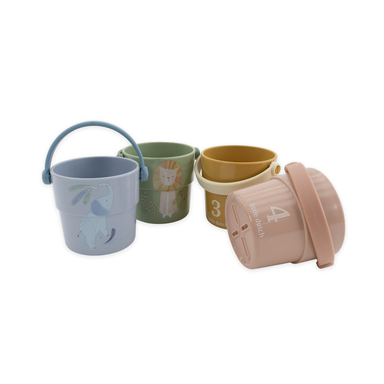 LITTLE DUTCH. Safari Bath Cups