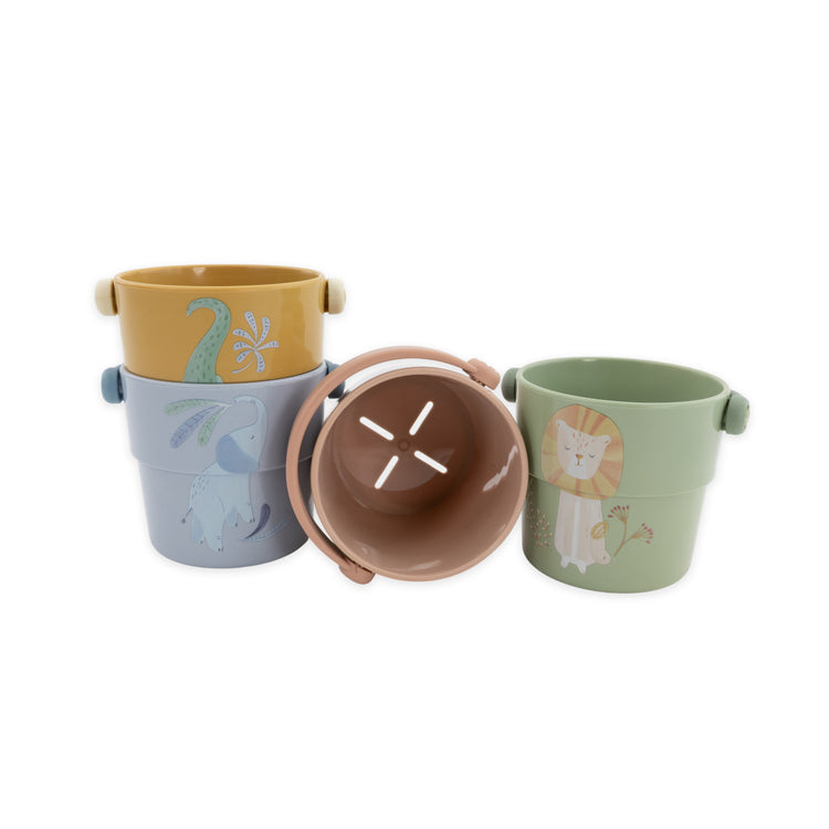 LITTLE DUTCH. Safari Bath Cups