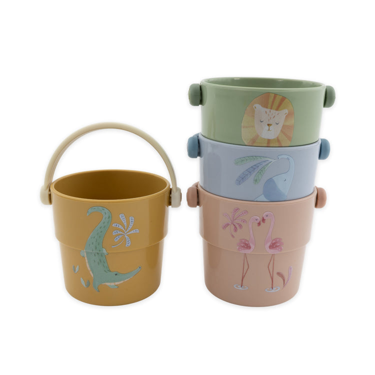LITTLE DUTCH. Safari Bath Cups