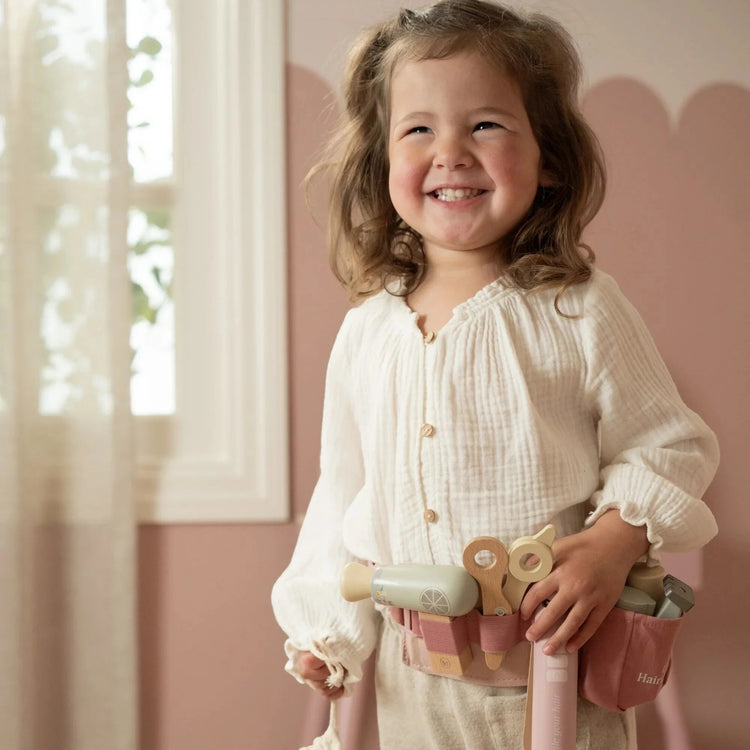 LITTLE DUTCH. Σετ κομμωτικής με ζώνη και ξύλινα αξεσουάρ FSC