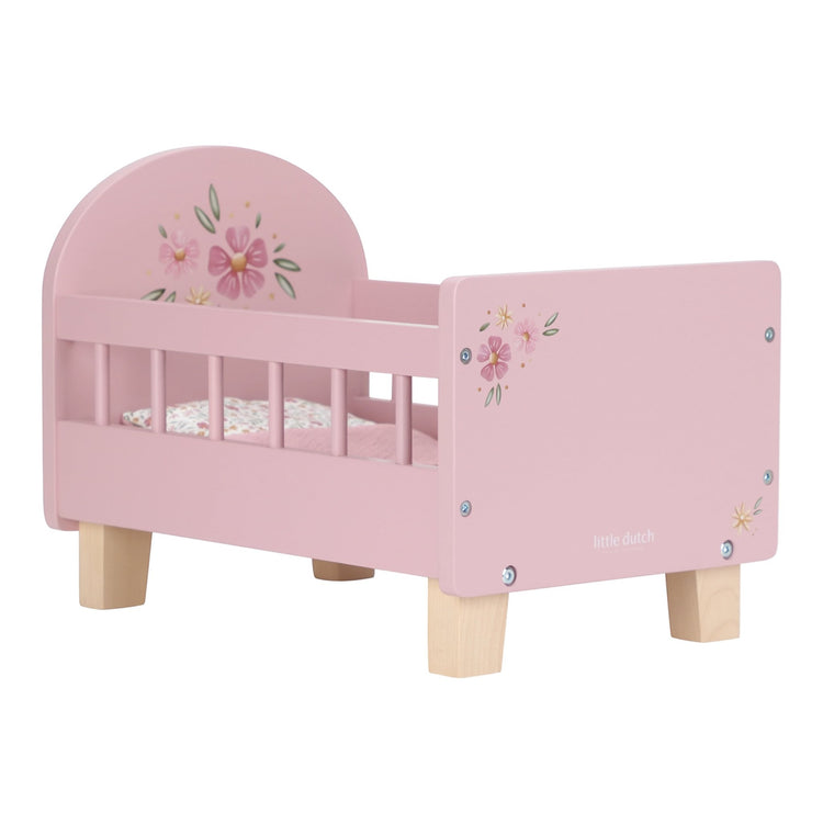 LITTLE DUTCH. Wooden doll bed FSC