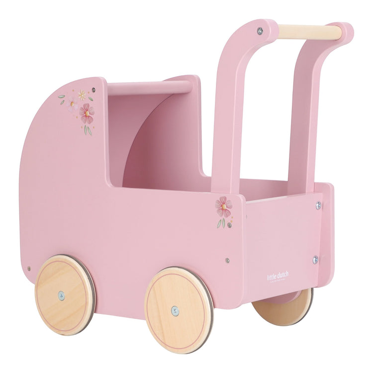 LITTLE DUTCH. Wooden doll pram FSC