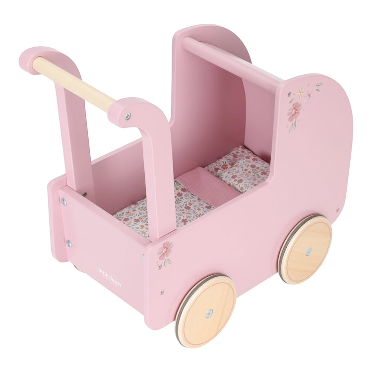 LITTLE DUTCH. Wooden doll pram FSC