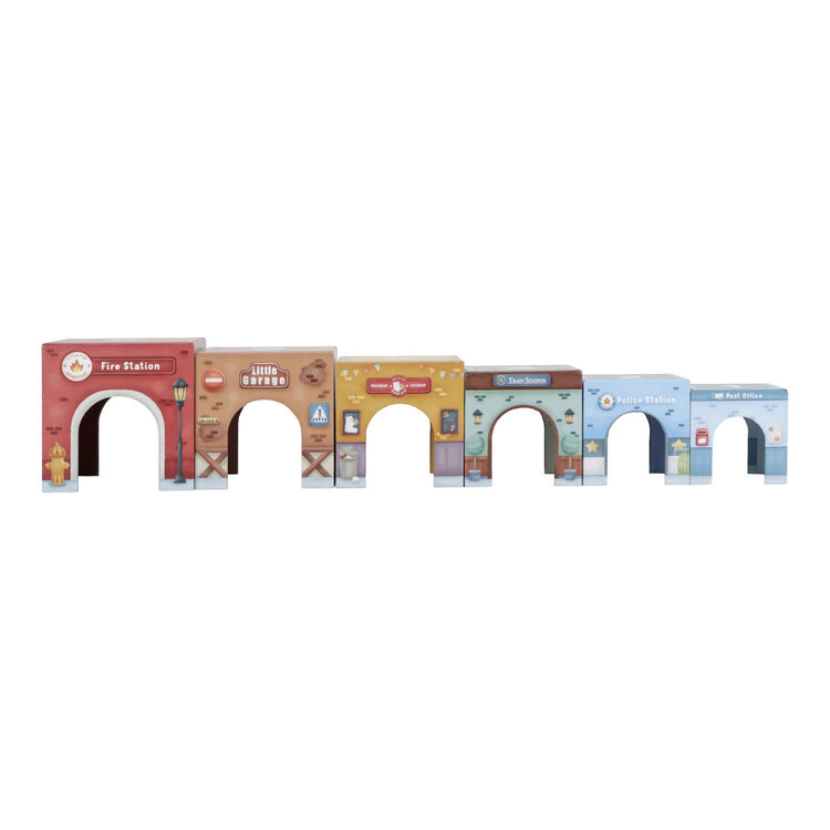 LITTLE DUTCH. Stacking blocks with cars FSC