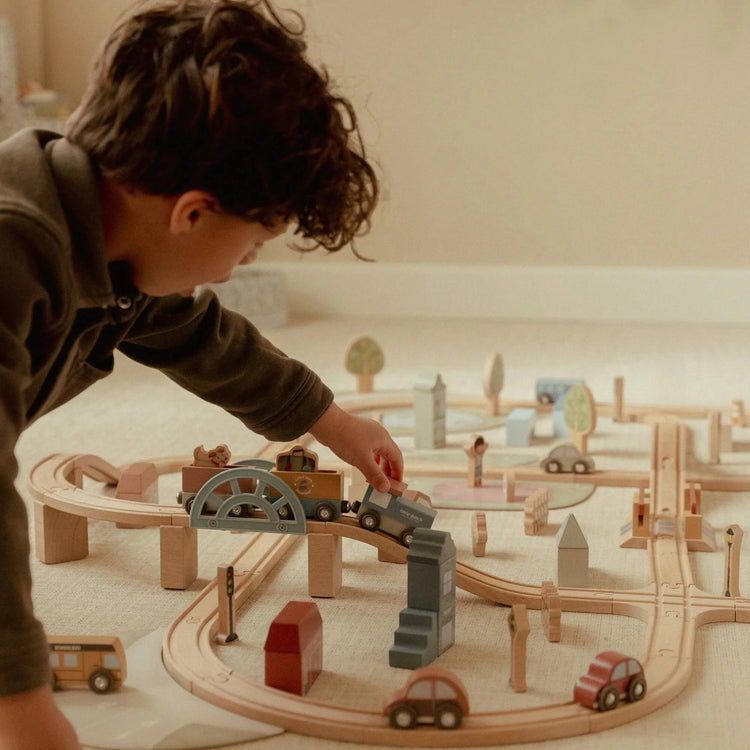 LITTLE DUTCH. Train track set XL FSC