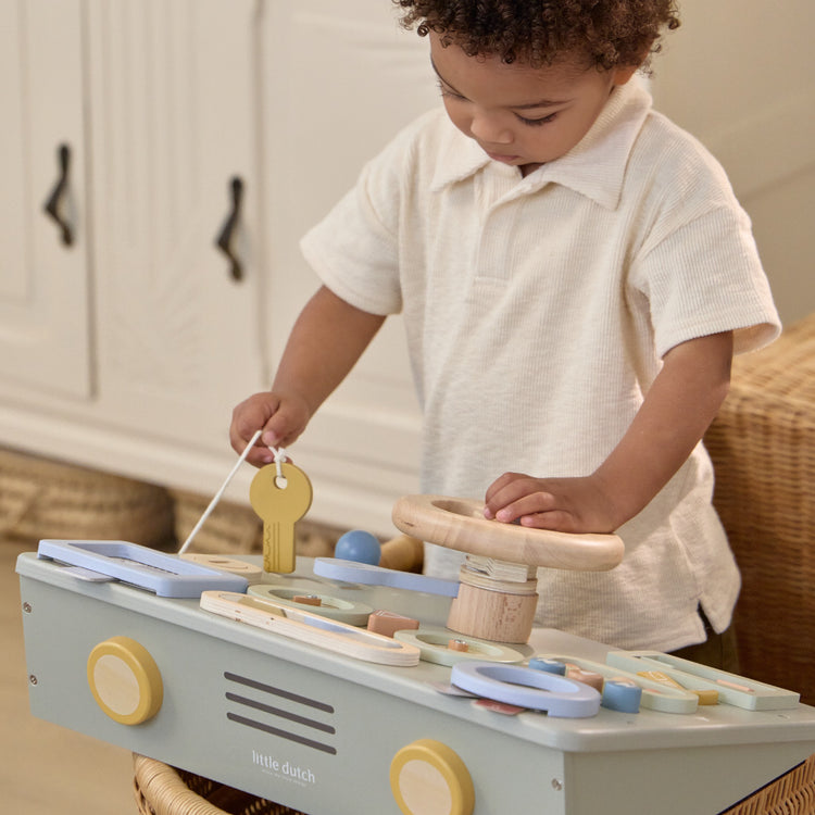 LITTLE DUTCH. Ξύλινο ταμπλό-τιμόνι δραστηριοτήτων FSC