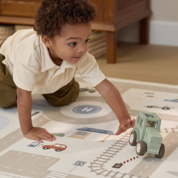 LITTLE DUTCH. Ξύλινο παιχνίδι τρακτέρ FSC