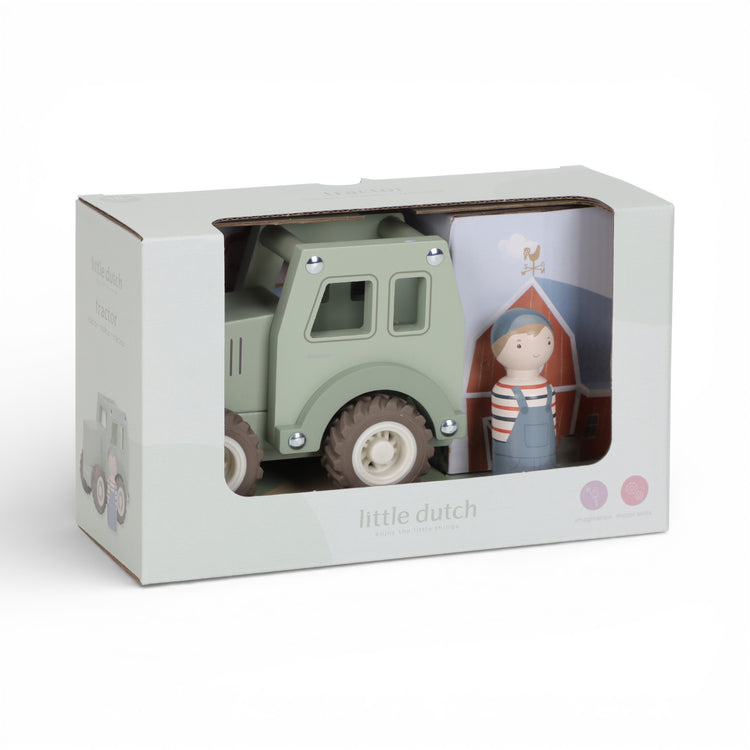 LITTLE DUTCH. Ξύλινο παιχνίδι τρακτέρ FSC