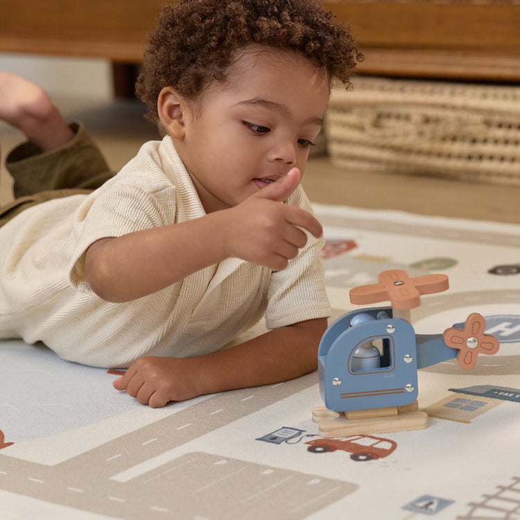 LITTLE DUTCH. Ξύλινο παιχνίδι ελικοπτεράκι FSC