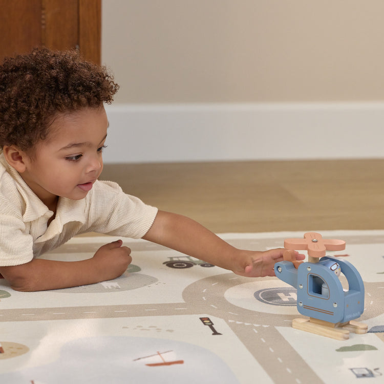 LITTLE DUTCH. Ξύλινο παιχνίδι ελικοπτεράκι FSC