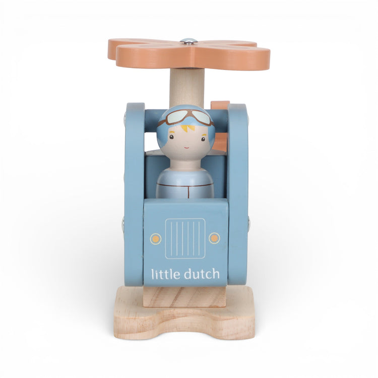 LITTLE DUTCH. Ξύλινο παιχνίδι ελικοπτεράκι FSC