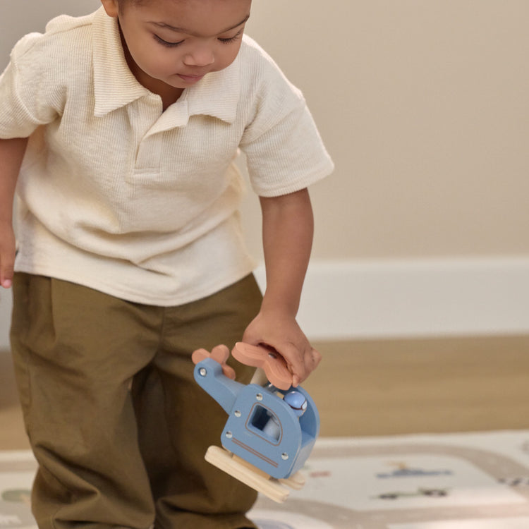 LITTLE DUTCH. Ξύλινο παιχνίδι ελικοπτεράκι FSC