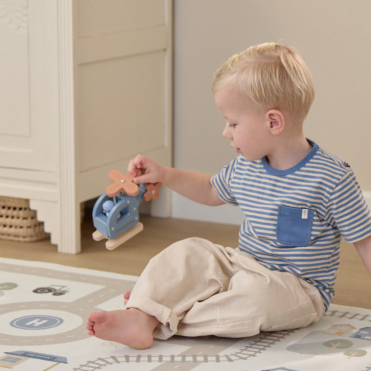 LITTLE DUTCH. Ξύλινο παιχνίδι ελικοπτεράκι FSC