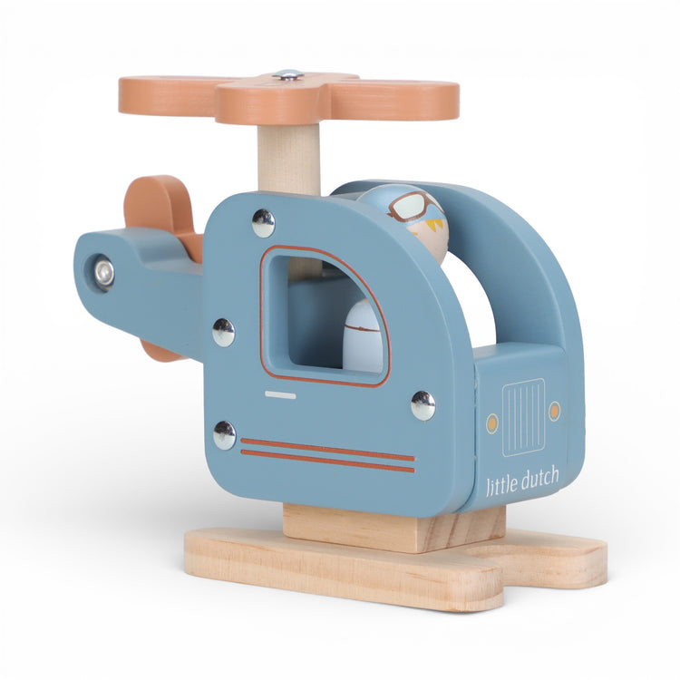 LITTLE DUTCH. Ξύλινο παιχνίδι ελικοπτεράκι FSC