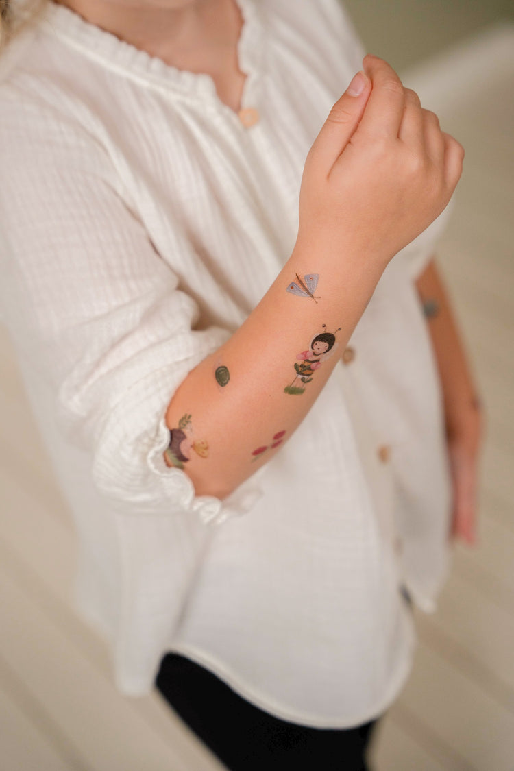 LITTLE DUTCH. Προσωρινά τατουάζ Rosa & Friends