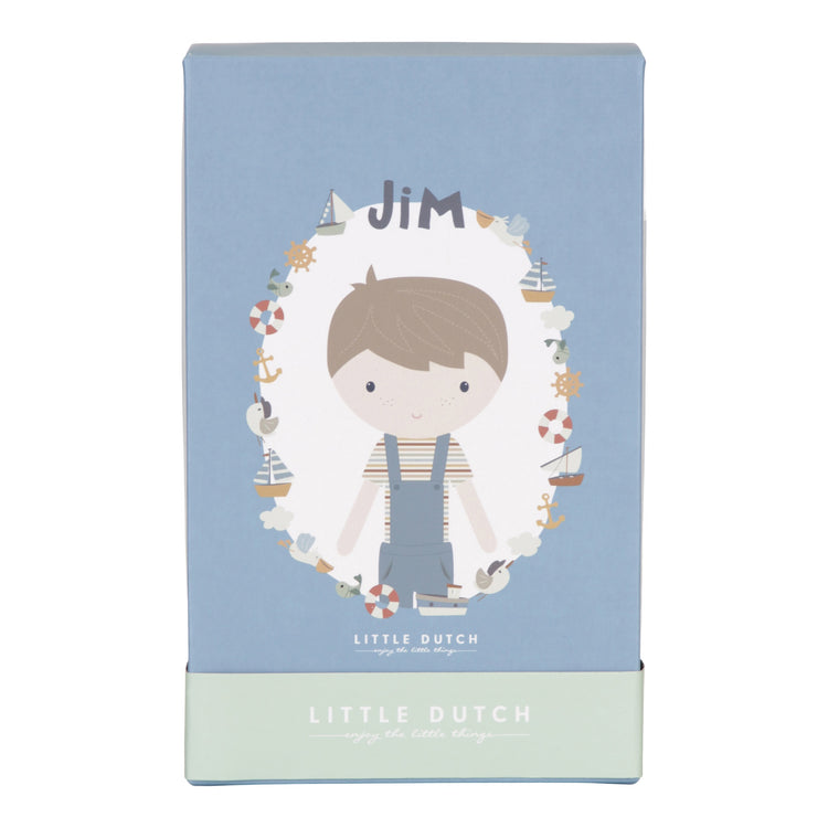 LITTLE DUTCH. Cuddle doll Jim 35cm - New