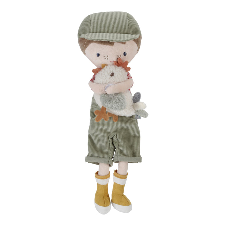 LITTLE DUTCH. Κούκλα αγρότης με κοτοπουλάκι Jim  (35 εκ.)