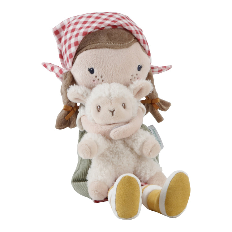 LITTLE DUTCH. Cuddle doll Farmer Rosa with sheep 35cm