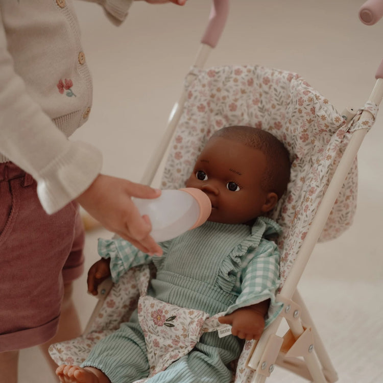 LITTLE DUTCH. Μεταλλικό καρότσι για κούκλες - λευκό