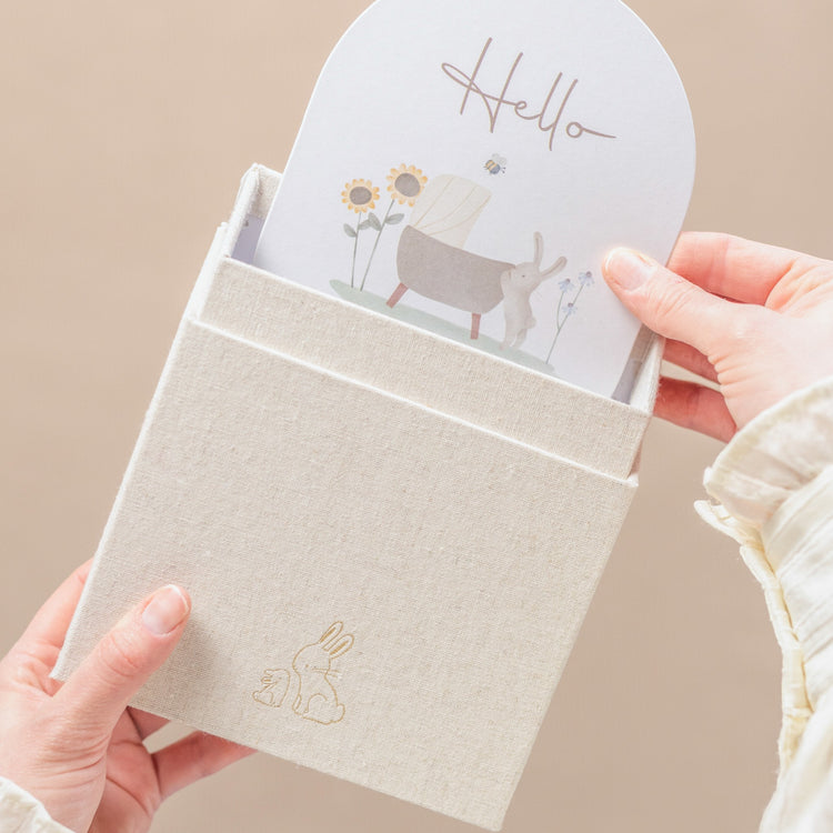 LITTLE DUTCH. Baby Milestone cards Baby Bunny FSC