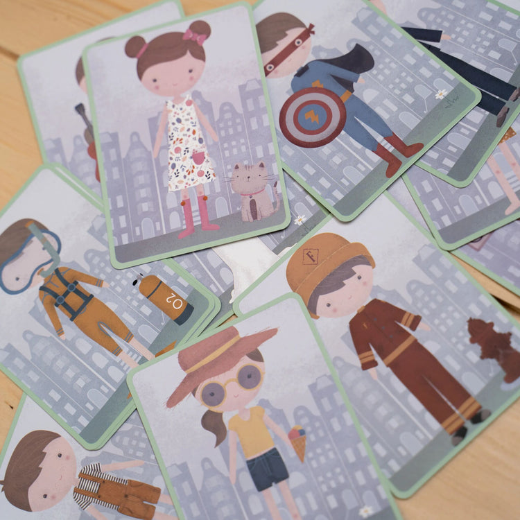 LITTLE DUTCH. Magnetic Playboard Jim & Rosa FSC