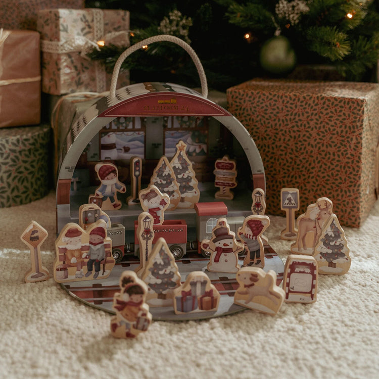 LITTLE DUTCH. Xmas ημερολόγιο αντίστροφης μέτρησης με τρένο FSC