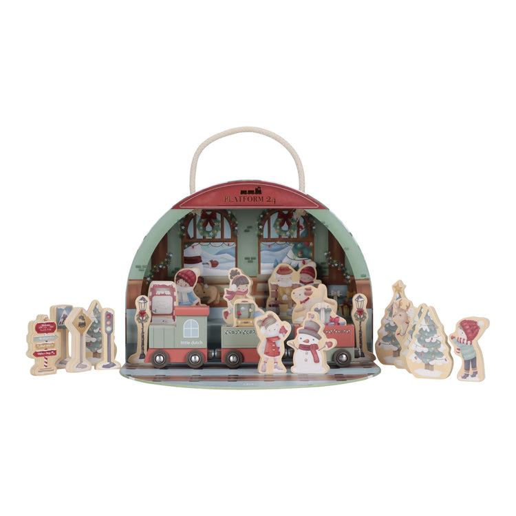 LITTLE DUTCH. Xmas ημερολόγιο αντίστροφης μέτρησης με τρένο FSC