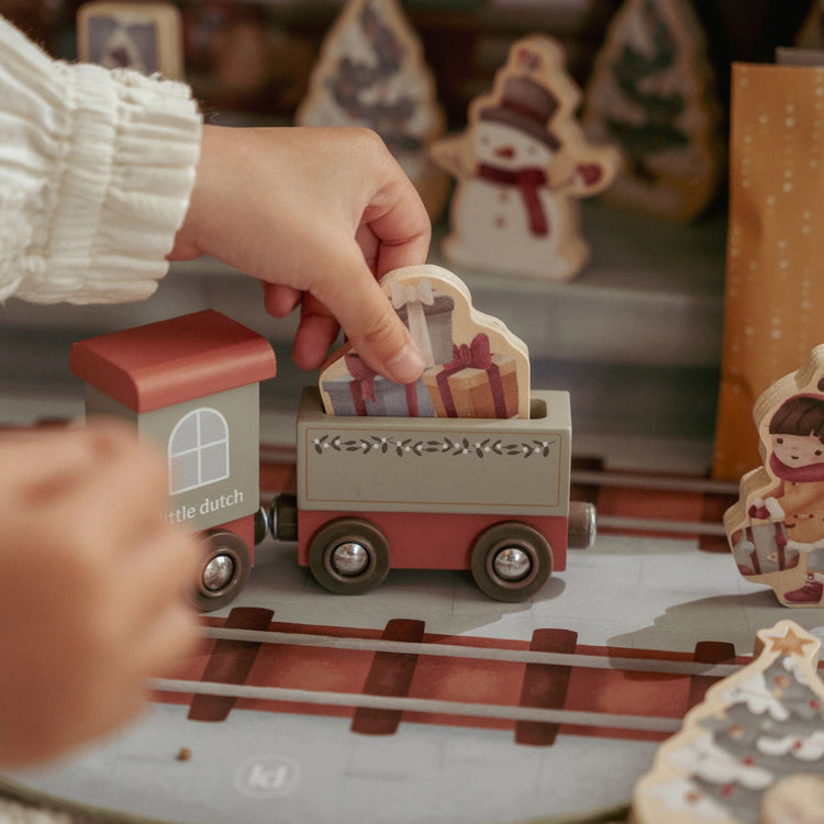 LITTLE DUTCH. Xmas ημερολόγιο αντίστροφης μέτρησης με τρένο FSC