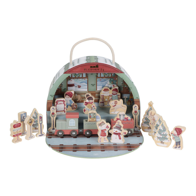 LITTLE DUTCH. Xmas ημερολόγιο αντίστροφης μέτρησης με τρένο FSC