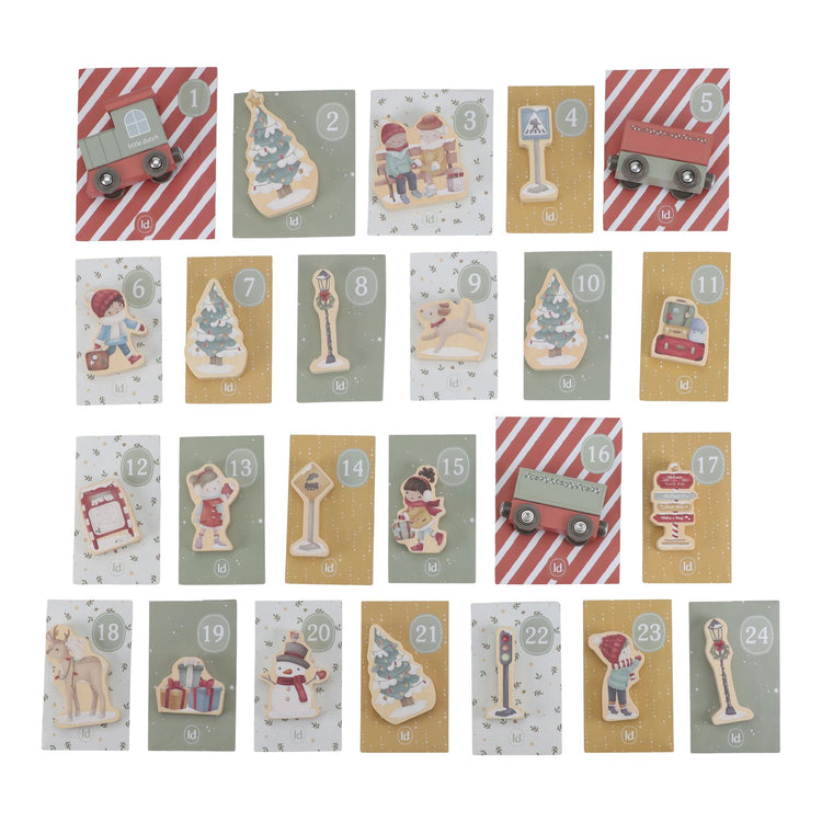LITTLE DUTCH. Xmas ημερολόγιο αντίστροφης μέτρησης με τρένο FSC