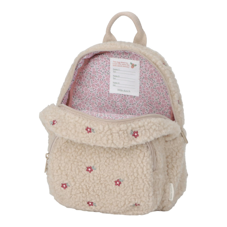 LITTLE DUTCH. Teddy Backpack Sand