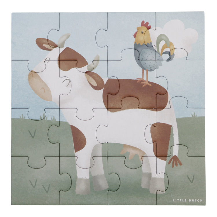 LITTLE DUTCH. 4 in 1 puzzles Little Farm FSC