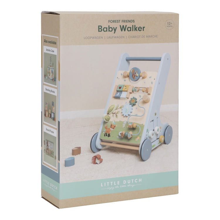 LITTLE DUTCH. Multi-activity Baby Walker Forest Friends FSC