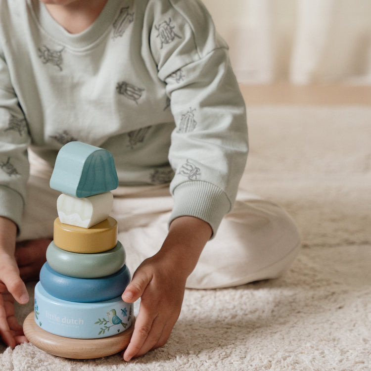 LITTLE DUTCH. Wooden Rocking Ring Stacker Forest Friends FSC